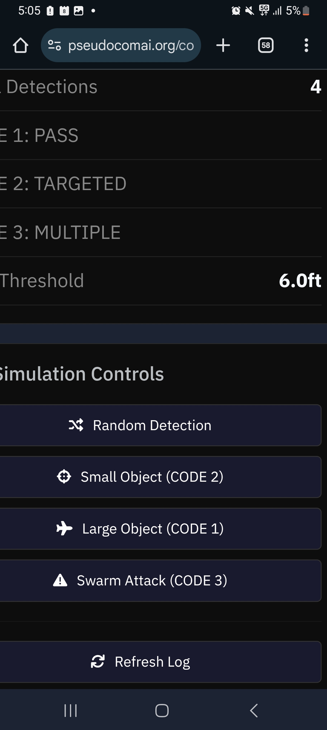 RF Detection Controls